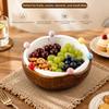 Decoration Coconut Fruit Serving Plate Snack Plate Fruit Storage Tray  Household Use
