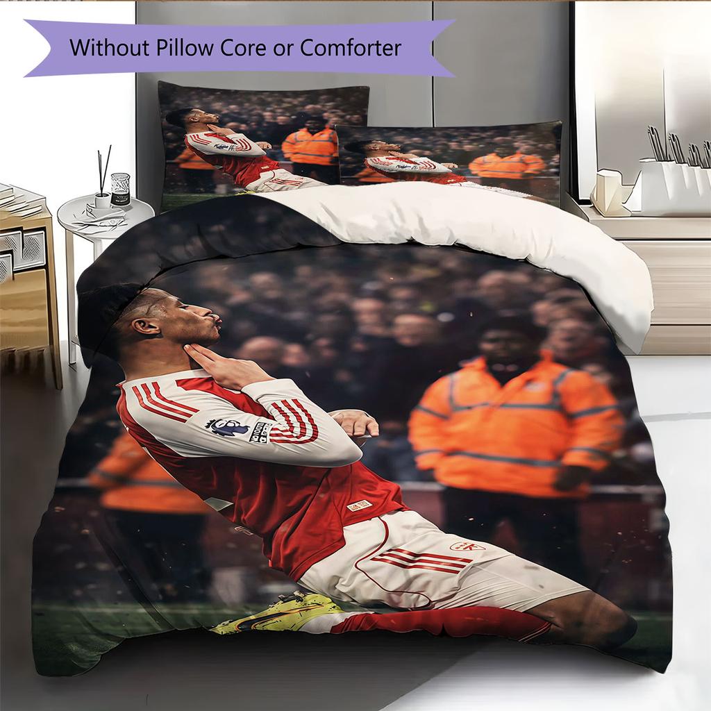 Saliba Pattern Bedding Home Decoration Birthday Gift ( 1 duvet cover + 2 pillowcase, without core),fan merchandise.