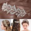 Rhinestone Crystal Leaves Hairband Bridal Baroque Tiara Hair Jewelry Wedding Crown