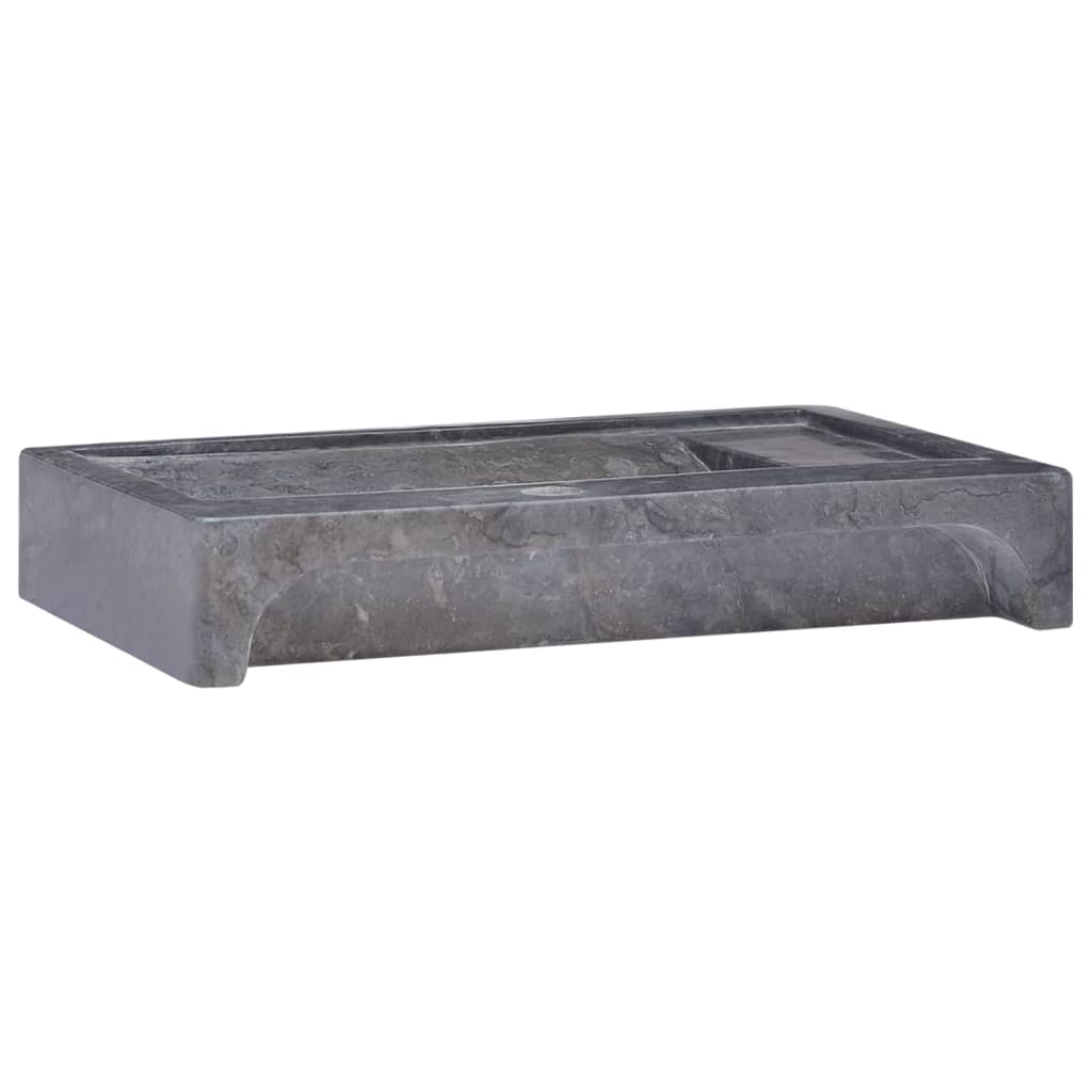 Black Wash Basin 58 x 39 x 10 cm Marble