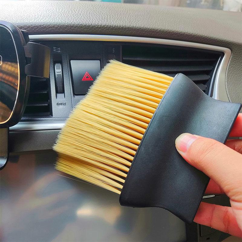 Soft Car Interior Dust Removal & Air Vent Cleaning Brush