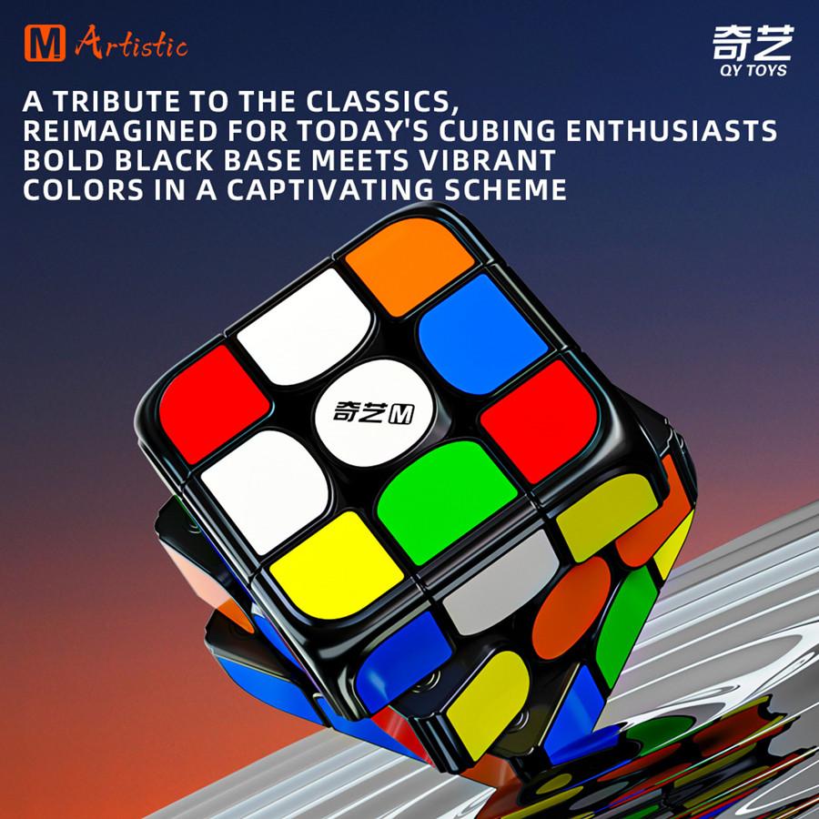 Qiyi M Pro Art Version 3x3 Магнитный Кубик Рубика Speed Cube Без наклеек Qy Pro 3x3 Арт-издание Cubo Magico Головоломка