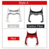 Для Toyota RAV4 XA50 2019-2024 2024 2024 2024 ABS Carbon Car Передний ряд держателя стакана воды рамка отделка центральный пульт управления крышка наклейка