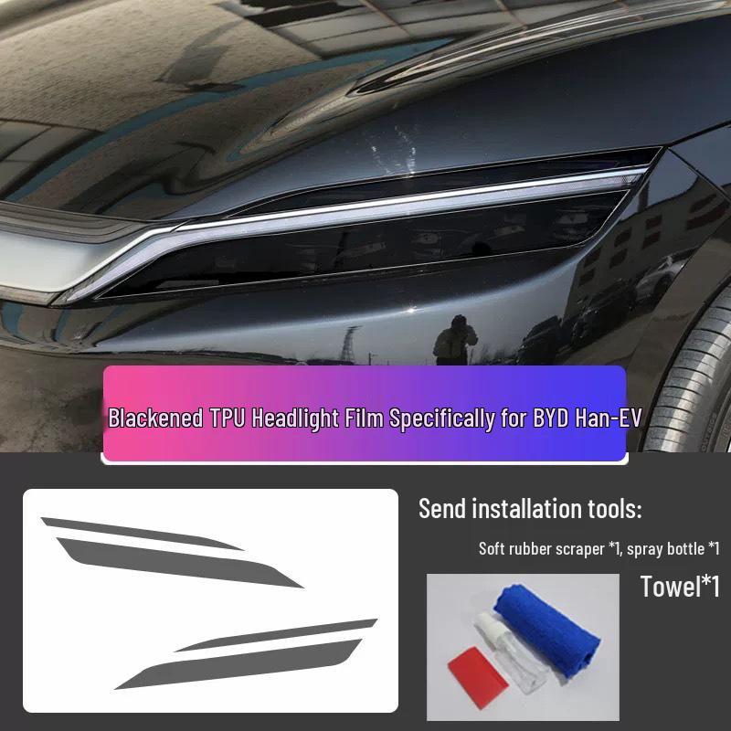 BYD Han Interior Film Set: Fits 25 Models - Includes Navigation Screen, Gear Shift, Headlight, and B-pillar TPU Films
