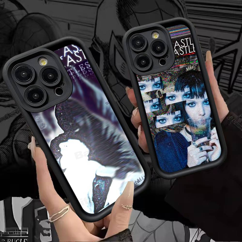 Электронный Браслет Crystal Castles Чехол для Телефона Для IPhone 17 16 15 14 13 12 11 Pro Max Plus Силиконовый Ударопрочный Чехол