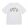 Men's Comfy All Season Fashion Classic T-Shirt Abstract Pulse Design Printed Tee
