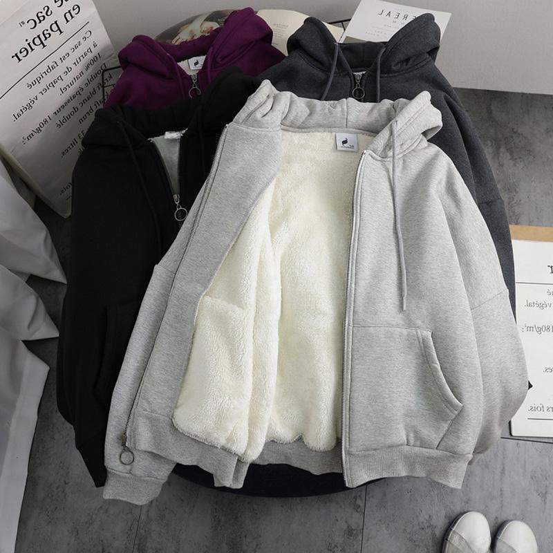 Men's 2021 Japanese Lamb Wool Cardigan Sweatshirt - Thick, Trendy, and Loose-Fit for Autumn/Winter.