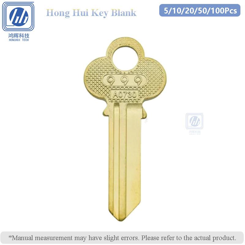 5-100Pcs/lot 999 Pit Brass Uncut Roller Shutter Door Key Blank 29.24mm for Security Gate Household Locksmith Tool Security