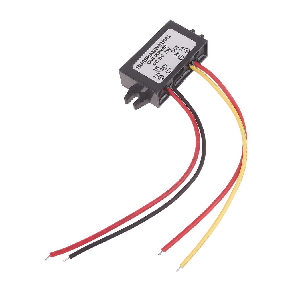 Понижающий модуль питания от 12 до 24 В до 3 В, 1 А. Эффективный адаптер питания, преобразующий напряжение от 12 В до 3 В для игрушечного радио.