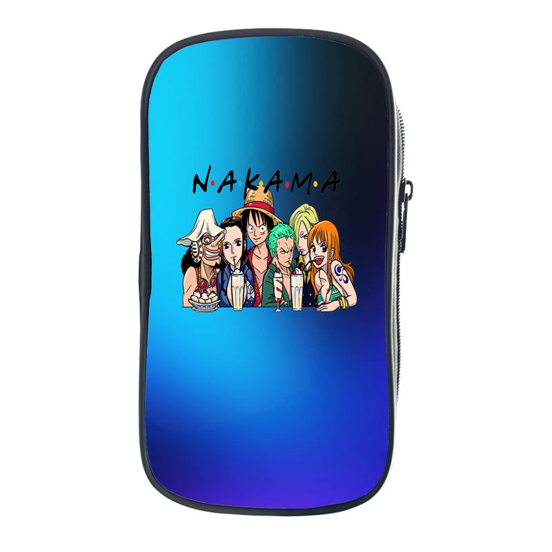 Цельная сумка-карандаш Зоро Луффи Чоппер Эйс, школьные чехлы для юридических школ, кавайная сумка-держатель для канцелярских принадлежностей, чехол для ручек, школьные принадлежности для студентов