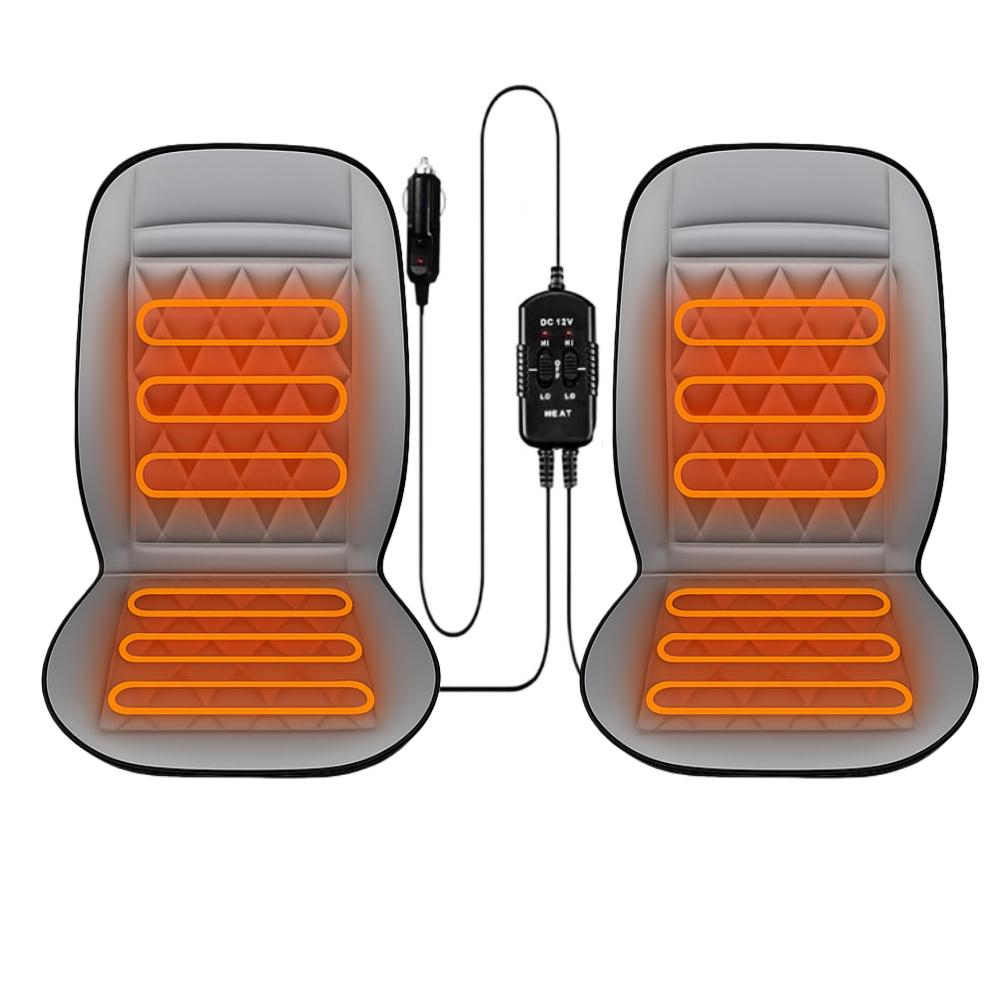 Зимняя греющая подушка на автомобильное сиденье Автомобильный нагревательный коврик 12 В Чехол на сиденье водителя автомобиля с подогревом