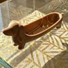 Plastic Dachshund Storage Tray 3D Printed Sausage Dog Planter Jewelry Catchall Dish  Home Craft