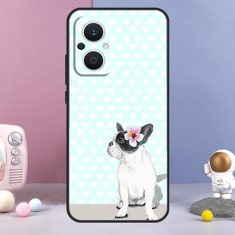 Чехол с французским бульдогом для OPPO Reno8 T Reno 7 4 5 6 Lite 10 Pro 4Z 5Z OPPO Find X5 Pro X6 X2 X3 Lite