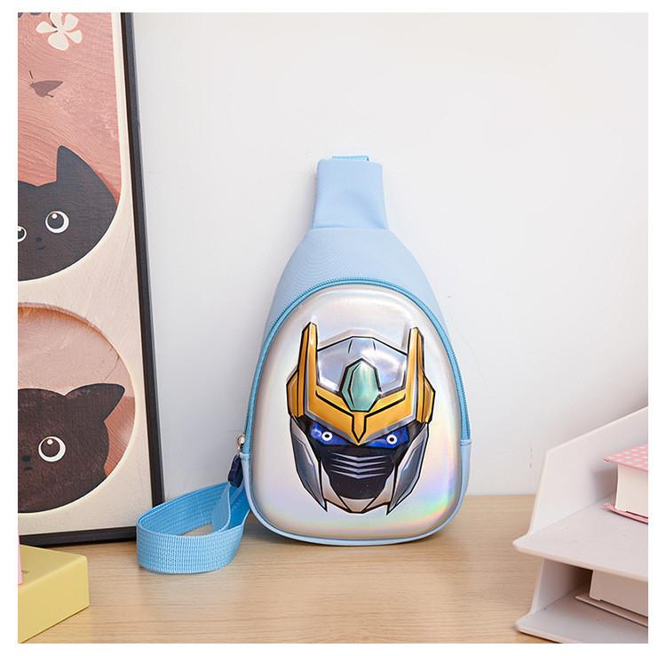 Transformers Shoulder Printed Crossbody Chest Bag Kids Cartoon Casual Outdoor