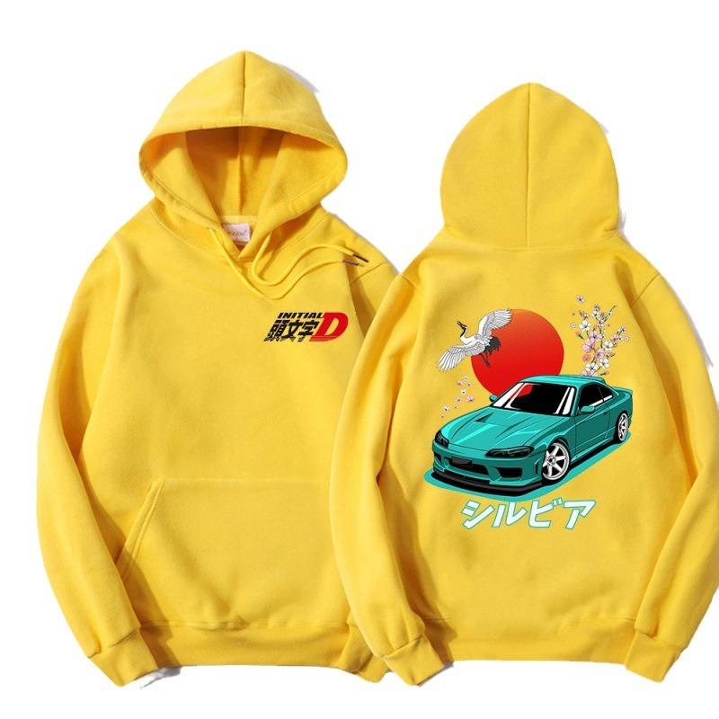 Аниме Initial D Свитшот с капюшоном