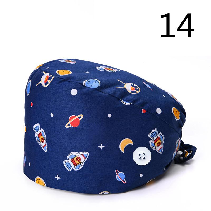 38 стилей, пылезащитная шляпа, повседневная унисекс, модная шляпа с принтом, рабочая шляпа на пуговицах, шляпа для операционной