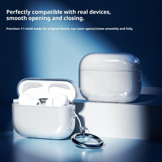 Earbud Protective Case Charging Case Portable for AirPods Pro 3 Shockproof Wireless Earphone Clear
