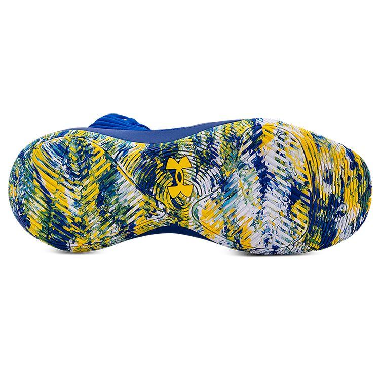 Under Armour Jet 21 Comfortable Lightweight Slip Resistant Durable Breathable Mid Top Basketball Shoes Men Sneaker Royal-Blue 3024260-400