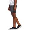 adidas Сплошные дышащие шорты для фитнеса в полоску с логотипом, мужские шорты серого цвета FP7846