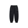 Li Ning Kung Fu Series Drawstring Cuffed Loose Casual Knitted Sports Pants Men Pants Black AKLU225-1