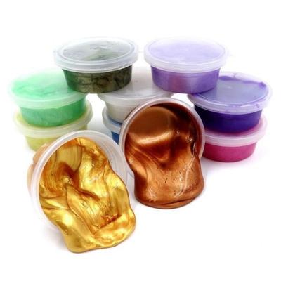 Матовый Блеск Детская Глина Игрушка Пушистый Фоам Слайм Замазка Дертенд 50 мл Ароматизированный Снятие Стресса