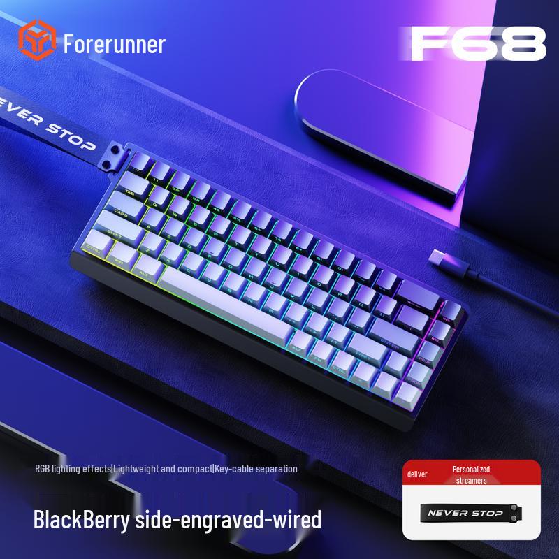 EWEADN F68 68-клавишная RGB мембранная игровая клавиатура