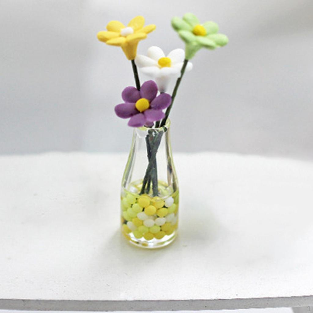 1:12 Dollhouse Miniature Accessories Vase Simulation Decor