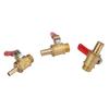 Brass 1/4" Male Thread Ball Valve to 6mm 8mm 10mm Barbed Pipe Interface Connector Joint Adapter Copper Pipe Fittings