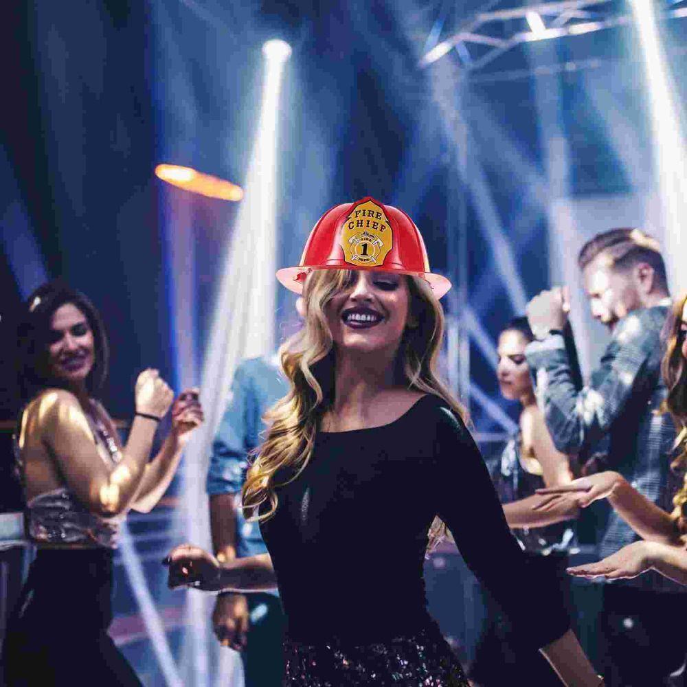 Fireman Hat Simulation Fireman Hat Adjustable Fireman Hat Toy Fireman Safety Helmet Interactive