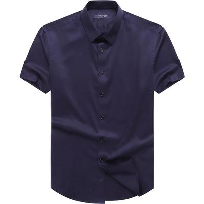 Мужская летняя рубашка с коротким рукавом в стиле business casual