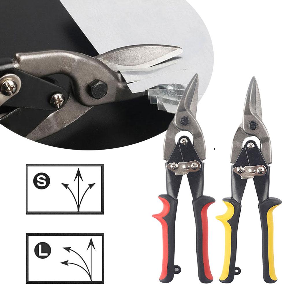 Multifunctional Iron Sheet Scissor Aviation Tin Snips Heavy Duty Chrome Vanadium Steel Metal Cutter Shears For Cutting Sheet