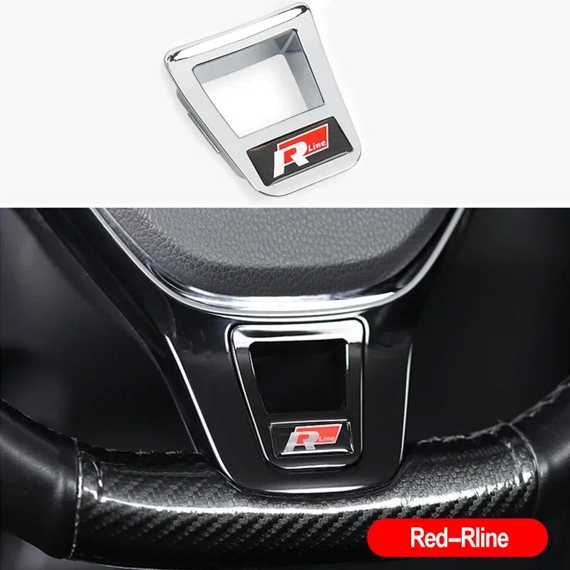hijk1 ·Chrome Car Steering Wheel Decoration Cover Trim Accessories For Volkswagen VW GTI Polo Golf Passat Tiguan Arteon Taigo Caddy GT
