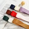 Double-Sided Matte Webbing Thickened Polyester-Cotton Jewelry Trophy Decorative Accessories Bow Colored Ribbon