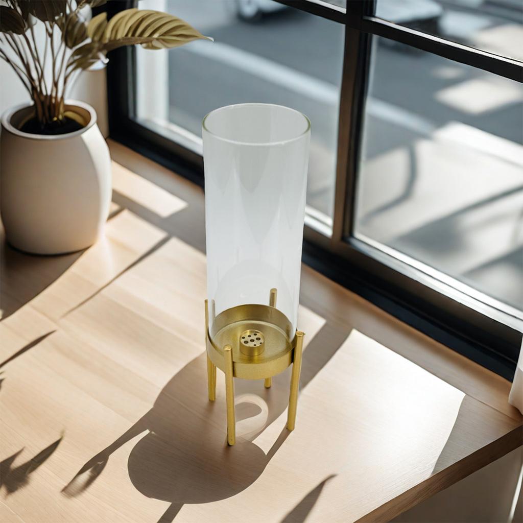 Подставка для благовоний от пепла с поддоном из стекла для домашнего декора и релаксации в комнате для медитаций