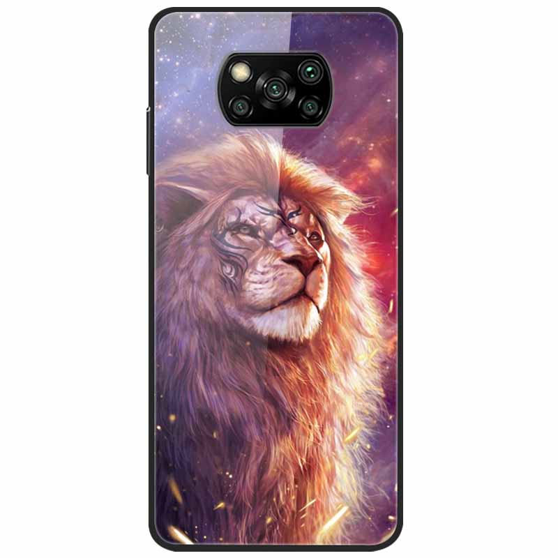 For Poco X3 Pro Case Fashion Cute Tempered Glass Luxury Coque Covers for Xiaomi Poco X3 NFC Cases PocoX3 X 3 Bumper Protector