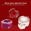 Вечная роза, коробка для ожерелья, подарок, акриловый ящик для ювелирных изделий, коробка с консервированными розами, Рождественский футляр для ювелирных изделий, шкатулка для драгоценностей на день матери