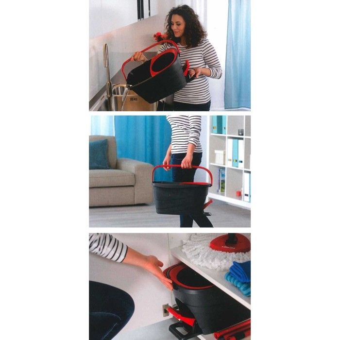 Набор для промывания VILEDA Turbo Smart Système. Серпильер + море. Центрифуга Système d'essorage.