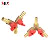 6 8 10mm Hose Barb Y Type Three 3 Way Brass Shut Off Ball Valve Pipe Fitting Connector Adapter For Fuel Gas Water Oil Air