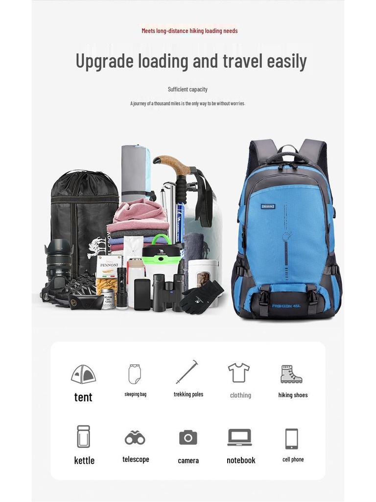 Универсальный рюкзак для путешествий на природе, велоспорта, альпинизма, студентов и повседневной моды