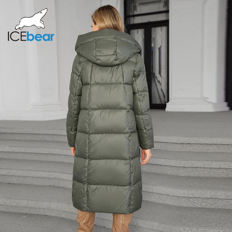 Женская теплая мягкая куртка-пуховик с большим карманом на молнии, женская утепленная куртка-парка