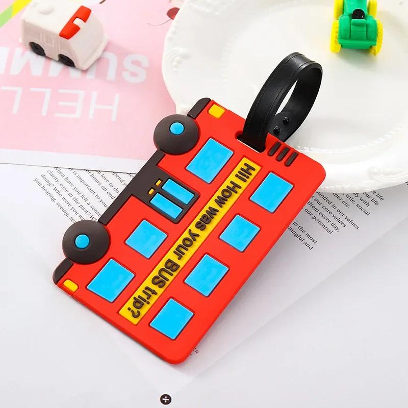 ПВХ Милые Бирки для Багажа Путешествия Креативные Бирки для Чемоданов Женский Модный Стиль Силиконовый Портативный Бирка для Путешествий Держатель Идентификатора Адреса