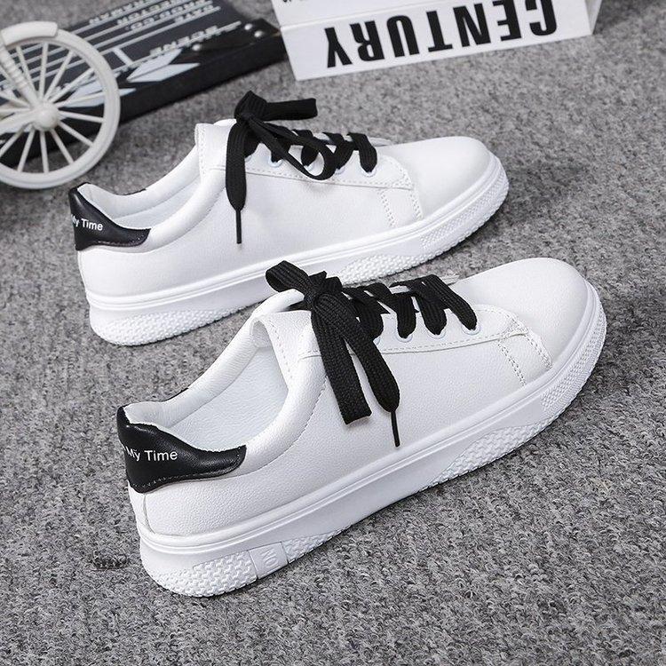 20242024 Women Sneakers Fashion Breathble Vulcanized Shoes Women Pu Leather Platform Shoes Women Lace Up Casual Shoes