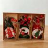 3 Pcs Christmas Gnome Ornaments Vintage Gnome Elf Wooden Hanging Decoration for Holiday Xmas Party Supplies