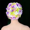 Handmade 3D Flower Swim Cap, Comfortable Large Size Retro Bathing Cap for Women