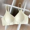 #Gold #summer new model, sexy smooth surface, no steel ring, no imprint, gather bras, close sub-breasts and thin underwear