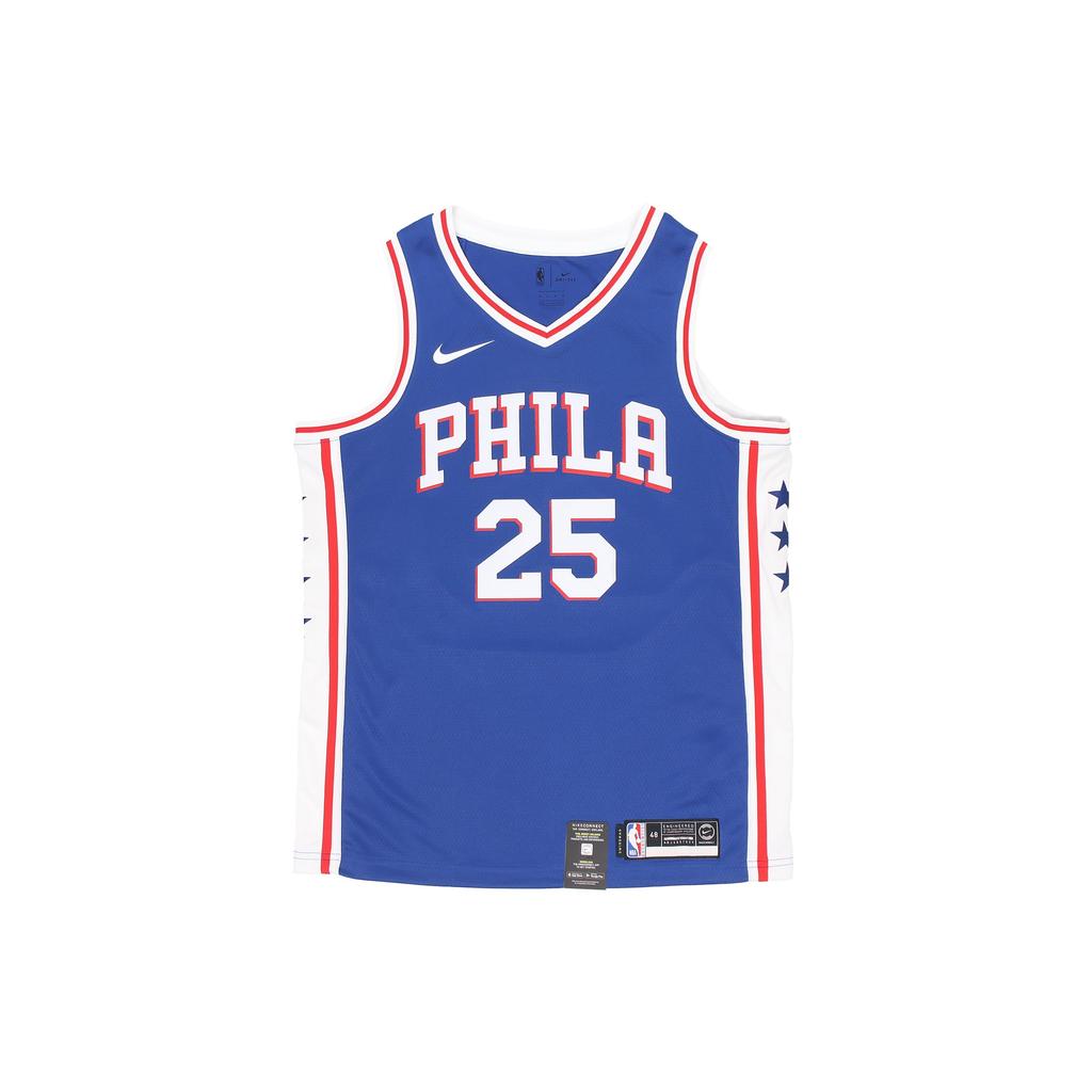 Nike NBA Jersey Icon Edition Swingman Fan Edition Philadelphia 76ers Simmons Basketball Vest Blue Men's 864501-496
