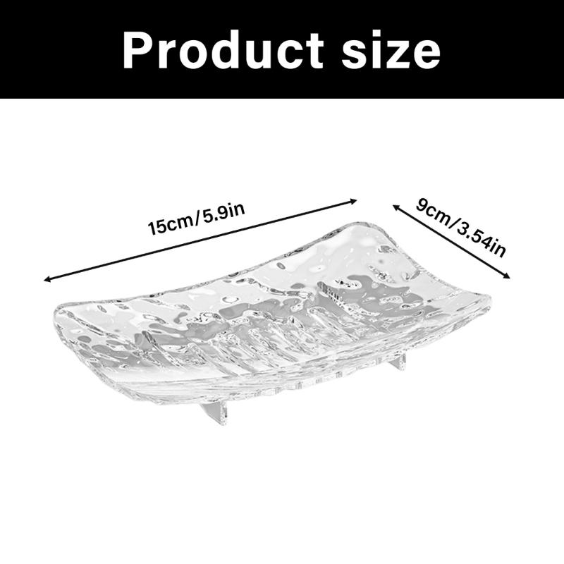 2PCS Modern Soap Holder With Drainage Design Practical Bathroom Soap Organizers Case For Sink Kitchen Countertop