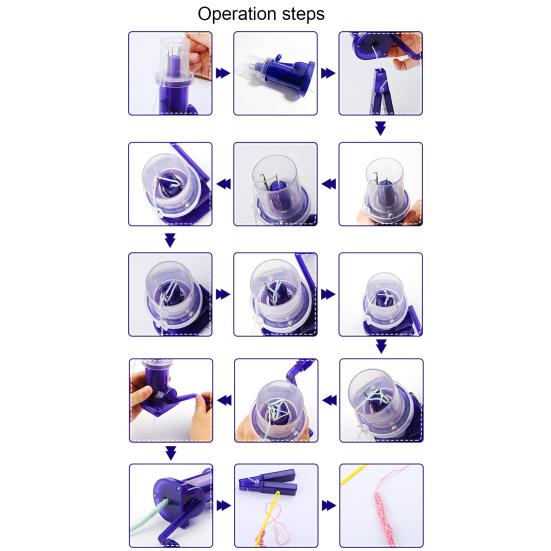 Ручная намотка шнура, компактный размер, эффективный органайзер для вязания шнура, портативная вязальная машина для самостоятельного изготовления катушек