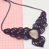 Ювелирное изделие из ниток макраме Ocean Jasper с драгоценными камнями ручной работы 20-36''Ad Ожерелье