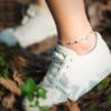 Women's Double Layer Star Silver-Plated Anklet - Stylish Japanese & Korean Design, Trendy Barefoot Five-Pointed Star for Students
